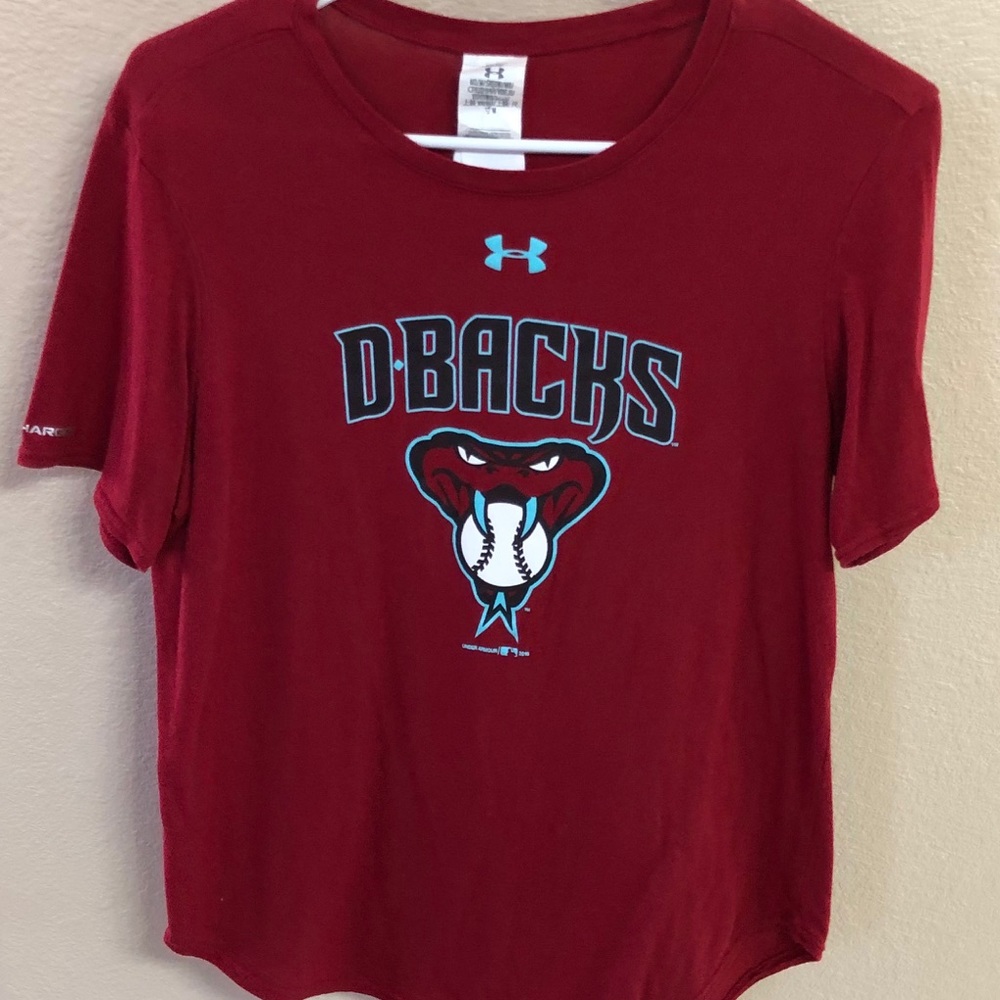 DBacks T-Shirt, Red, Medium, under armor